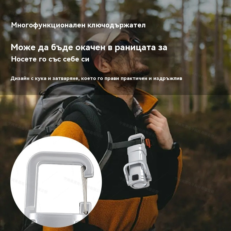 【Купете 2, вземете 2 безплатно】🔥Страхотна оферта🔥Супер ярък водоустойчив мини фенерче с ключове и 1200 лумена светлинен поток