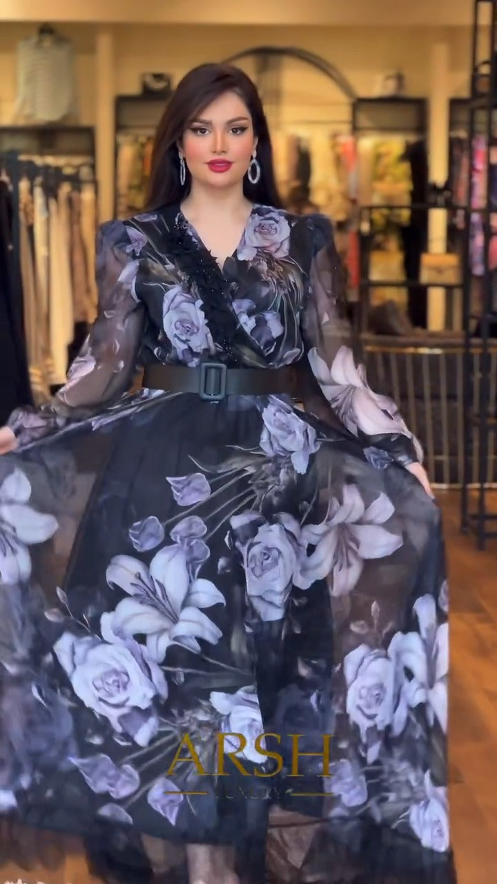 💕【S-5XL】Рокля с висока талия и щампа 2025