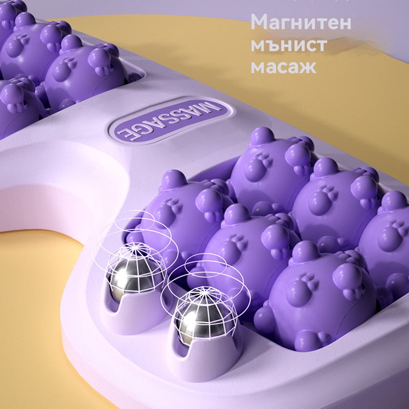 【Гореща разпродажба】🔥Нов продукт💜Преносим масажор за крака с два ролерa💜