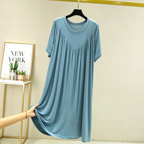 🔥💖【S-4XL】【40-180 кг】Безпроблемна, мека и удобна пижама с къс ръкав