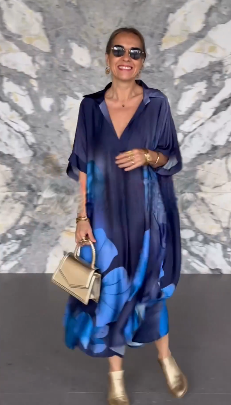 💟【S-5XL】👗💟2025 Wysokiej jakości elegancka, wygodna sukienka z nadrukiem