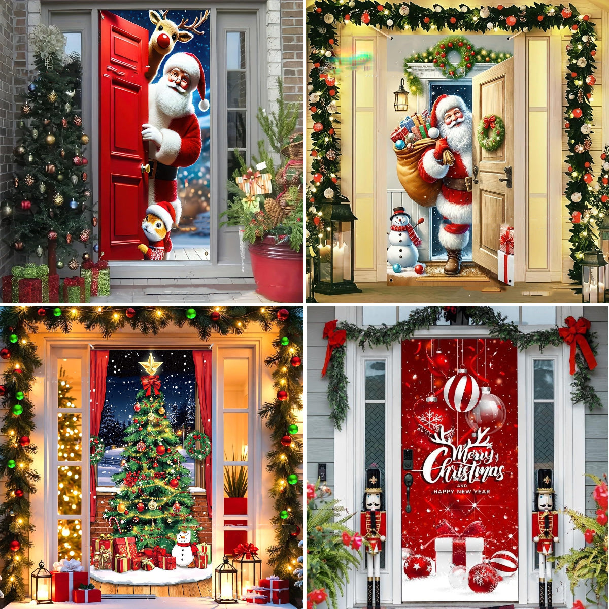 【Купете 1, вземете 1 безплатно】🎄Ранна коледна разпродажба: 50% отстъпка 🎅Коледни украси за врати🎅
