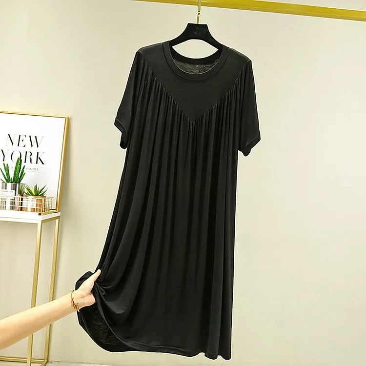 🔥💖【S-4XL】【40-180 кг】Безпроблемна, мека и удобна пижама с къс ръкав