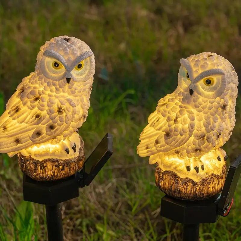 【Купете 1, вземете 1 безплатно】🦉 Декоративна слънчева лампа „Сова“ – Топла светлина за вашата градина