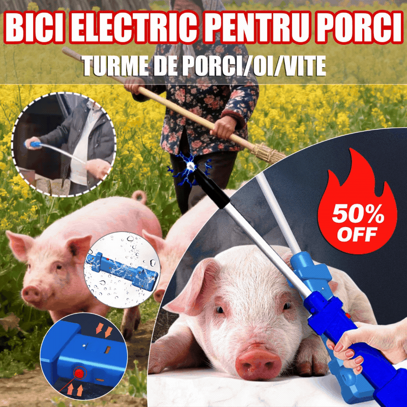 【30% ОТСТЪПКА】🐖🐏🐂Електрически инструмент за забиване на прасета