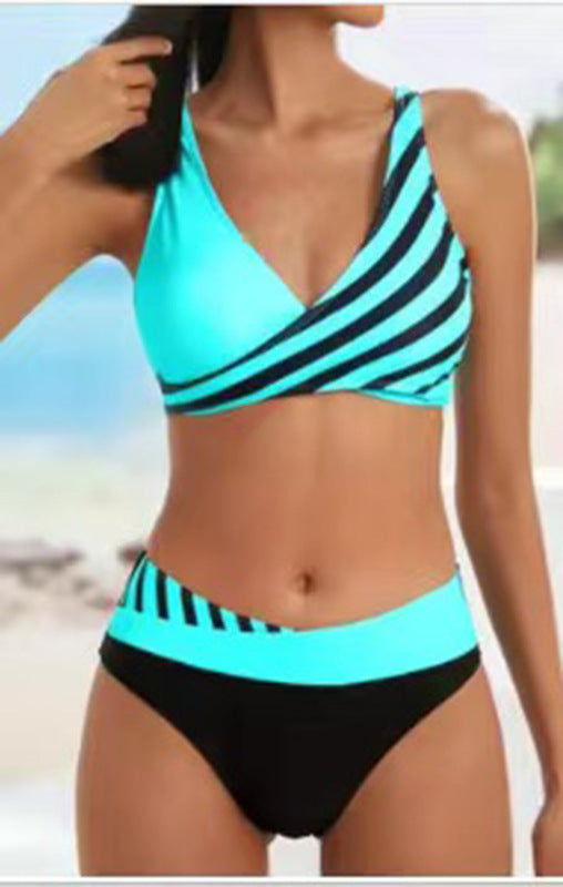 👙【Купете 1, вземете 1 безплатно】👙Дамски комплект бански с щампа, нов, 2025