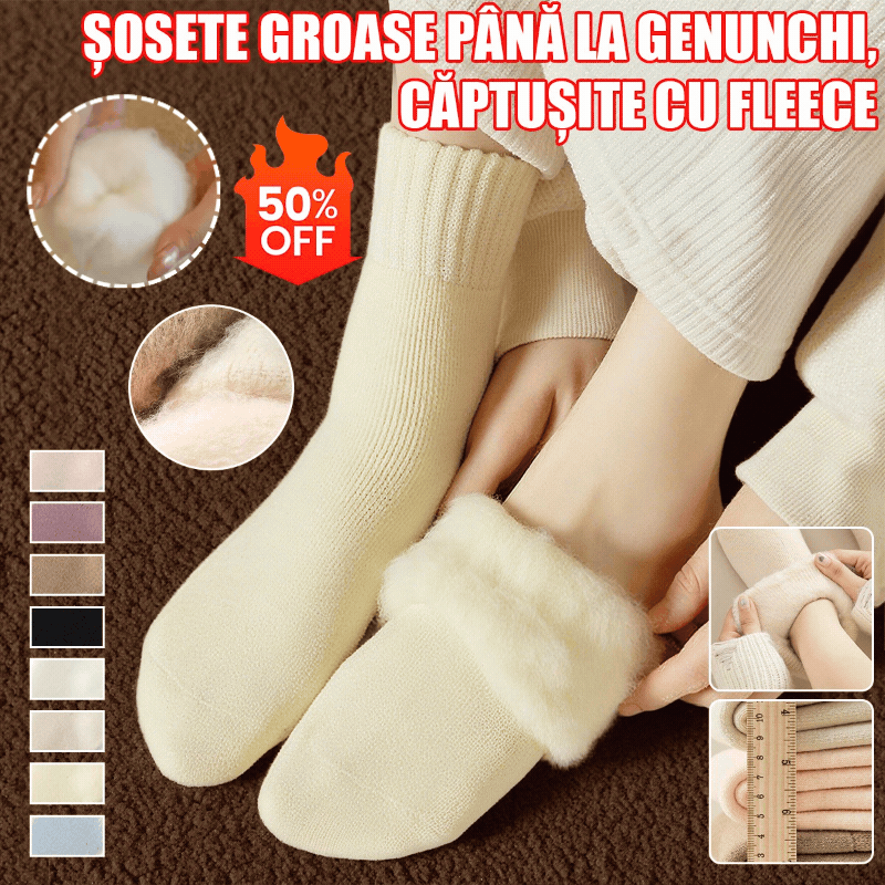 🔥【Купете 3, вземете 3 безплатно】🧦Дебели и топли вълнени чорапи за зимата, супер дебели и топли, еластични, размер 35-42