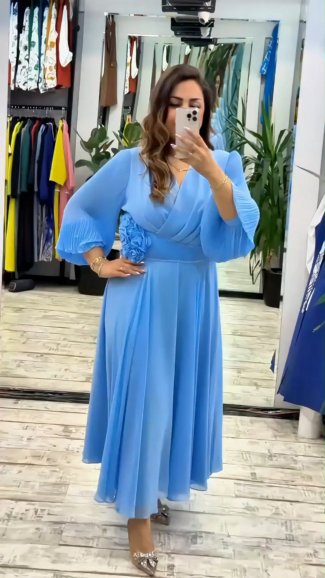 🌈👗【Гореща разпродажба】【S-5XL】Нова модна елегантна рокля, моден дизайн, елегантна и семпла