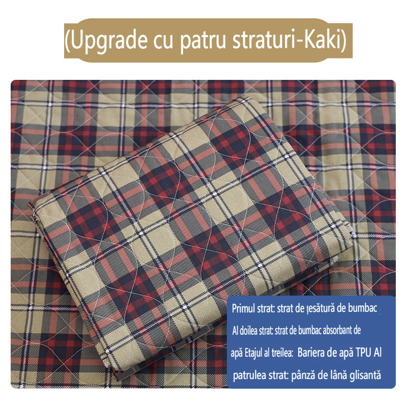 🛌4-слойна перяща се подложка за възрастни и дишаща подложка за грижа за пелени