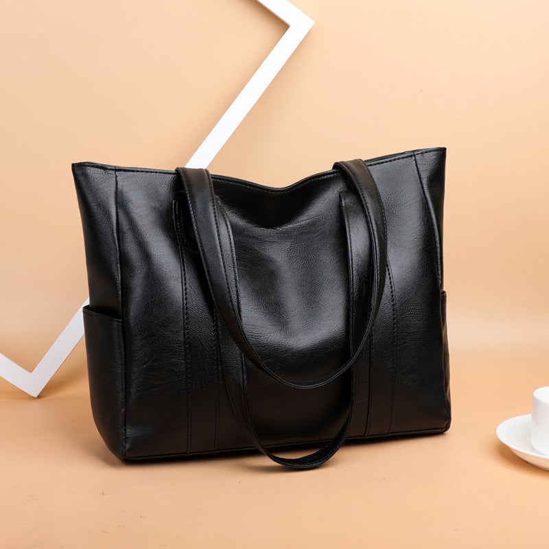 💥【Ограничена оферта - 50% отстъпка】💥👜 Нов дамски чантa с мека кожа ✨Кежуал стил, голям обем✨