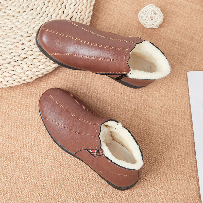 【35-41】🥾Модерни и топли зимни кожени ботуши с мека подметка