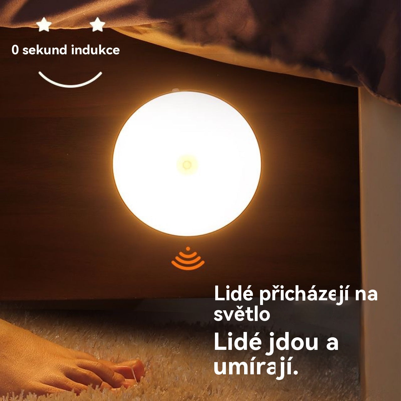 🏡💡Интелигентна LED лампа с човешки сензор, удобна и практична за презареждане