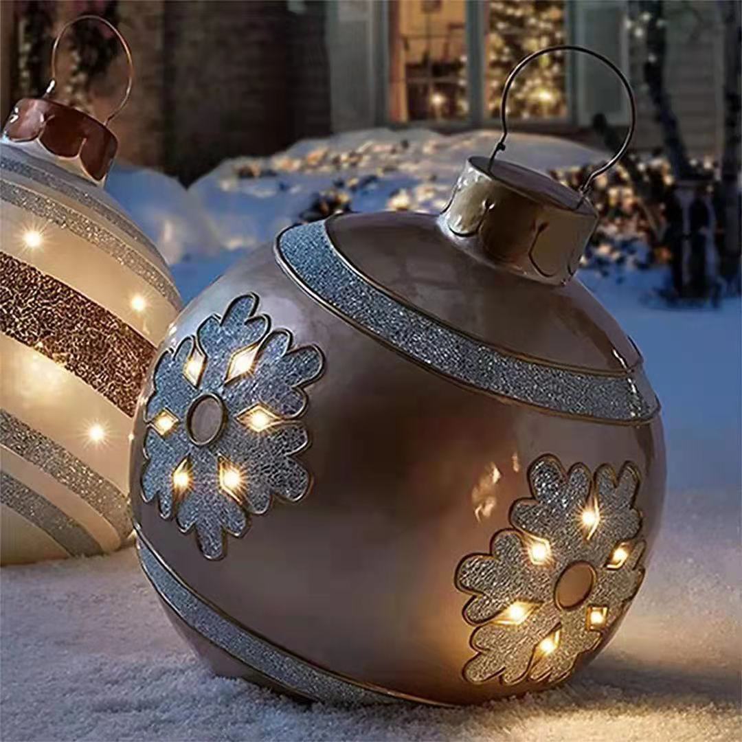 🎅🎄Коледна надуваема PVC топка на открито🎅