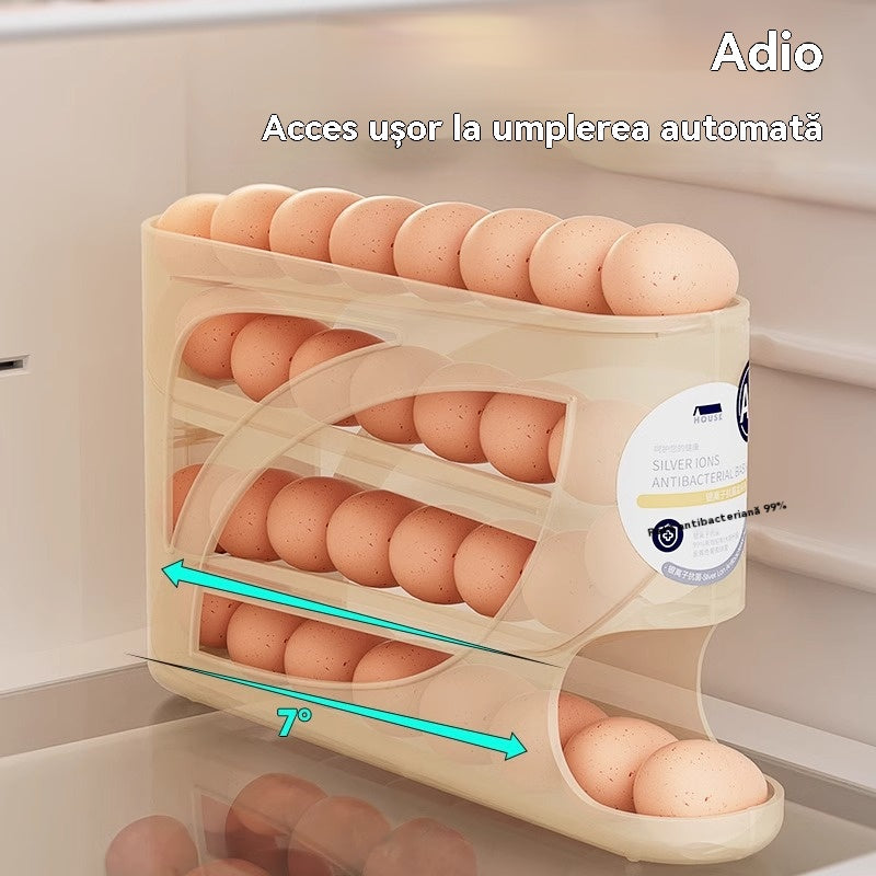 💥🥚🥚Плъзгаща се кутия за съхранение на яйца, подходяща за храна