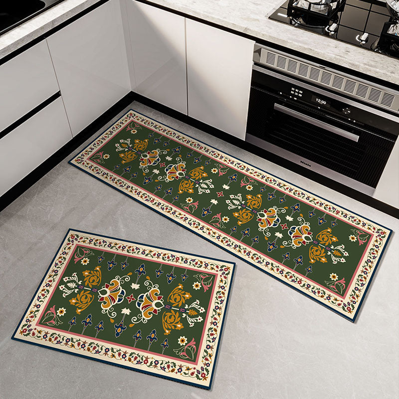 🛒Купете 1 и вземете 1 безплатно👉【40*60+40*120cm】Често използвана у дома🔥Супер абсорбираща подова подложка【2бр】