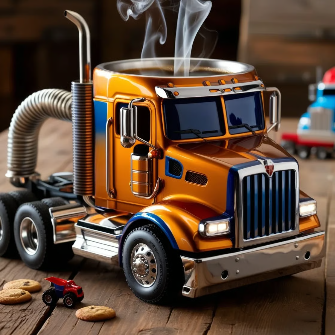 🚛Ръчно изработени чаши за кафе за камиони