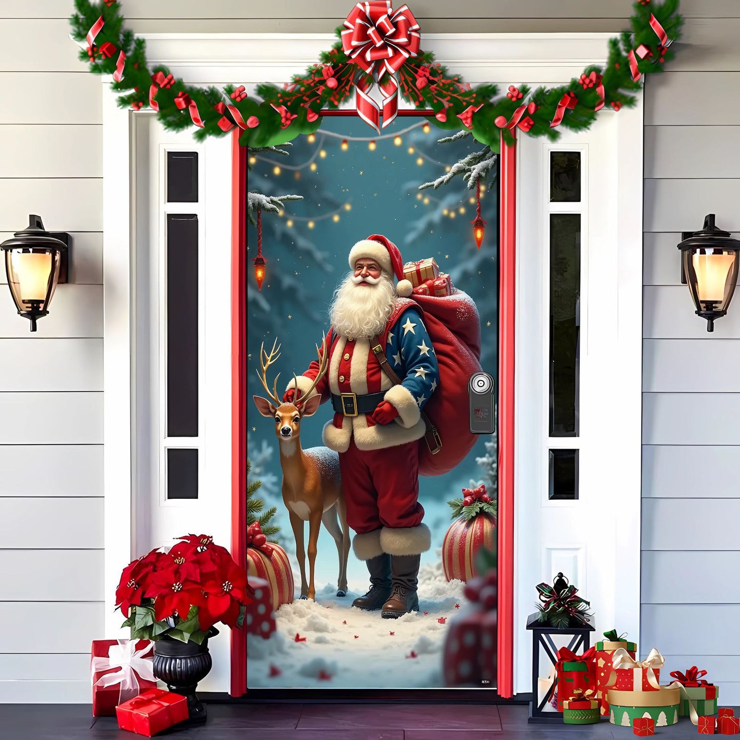 🎄Ранна коледна разпродажба: 50% отстъпка 🎅Коледни украси за врати🎅