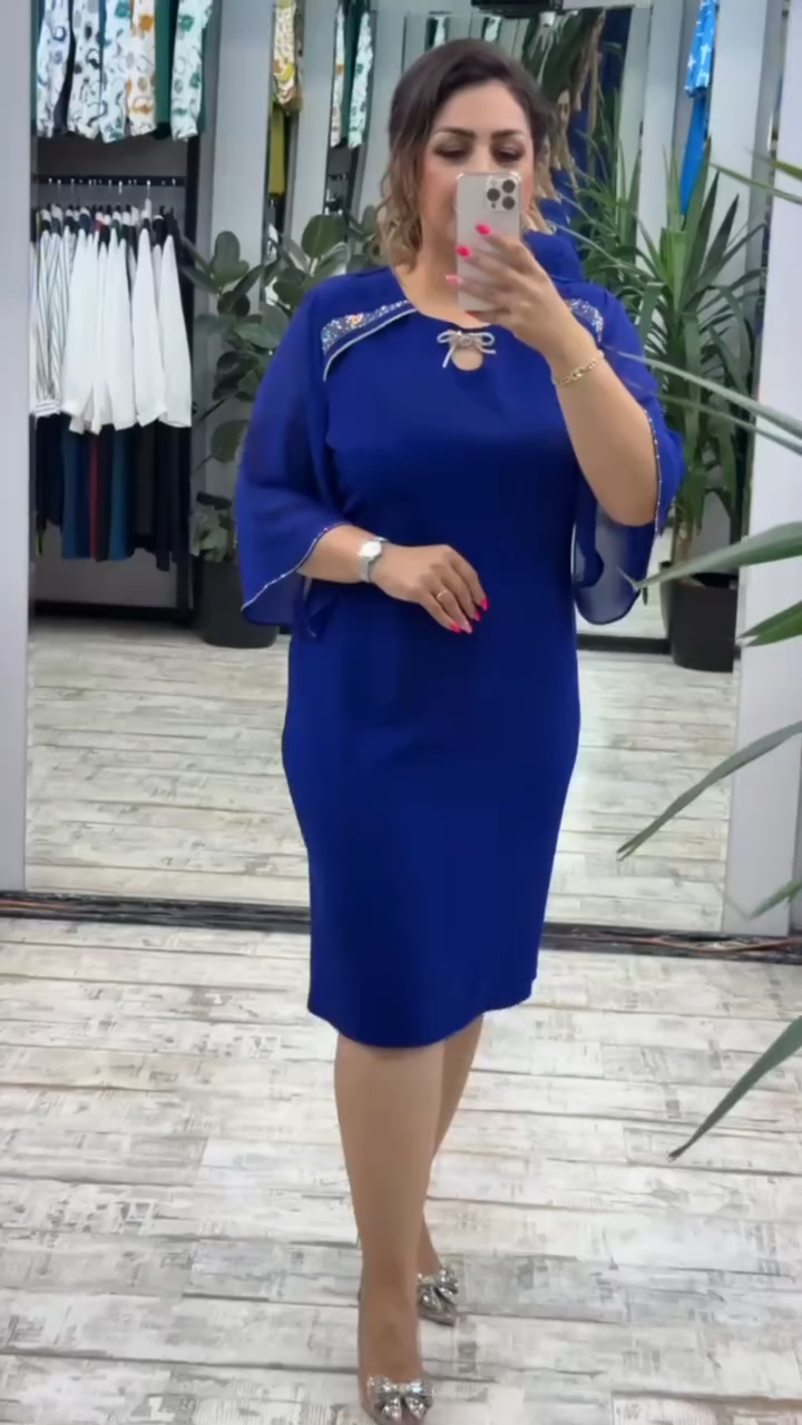 🔥【Оферта за ограничено време】💋【S-5XL】👗 Нова модна рокля, класически дизайн, елегантна и семпла