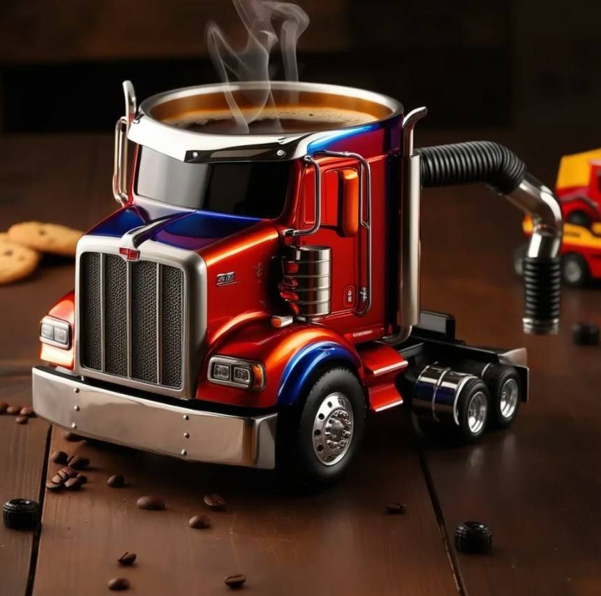 🚛Ръчно изработени чаши за кафе за камиони