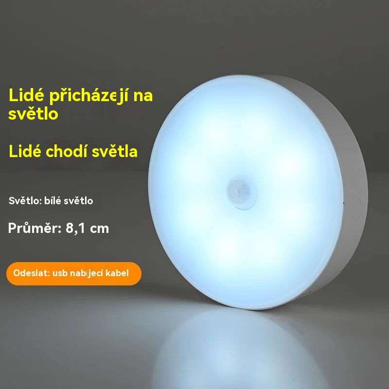 🏡💡【Купи 1, вземи 1】2 броя 42 BGN,Интелигентна LED лампа с човешки сензор, удобна и практична за презареждане