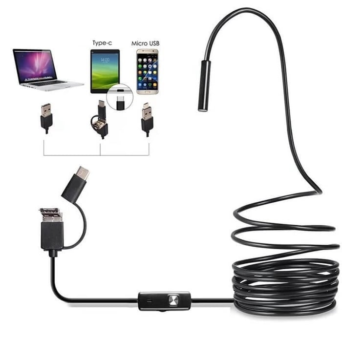 【🔥USB/Type-C/Android】7 мм ендоскопска камера