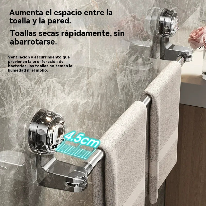 🎁【Купете 1, вземете 1 безплатно】✨🚿Лек дизайн без пробиване — Прибираща се поставка за кърпи с вендуза
