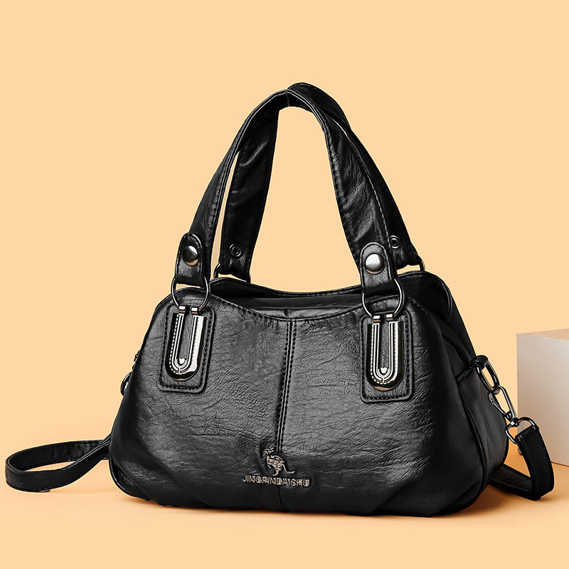 ✨️【Гореща разпродажба】👜👜Нов модел, ретро и просторна многослойна чанта за през рамо, модерна и многофункционална