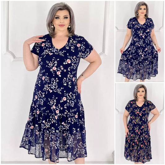 💥49% отстъпка💥【Купете 1, вземете 1 безплатно】💕【S-5XL】Висококачествена, удобна и модерна рокля