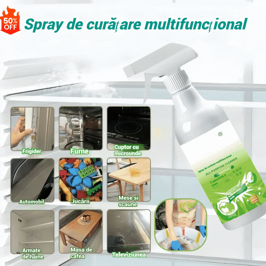 【Купи 1, вземи 1】🧼✨Многофункционален домашен почистващ спрей🧼✅Ефективна дезинфекция✅Екологично безопасен