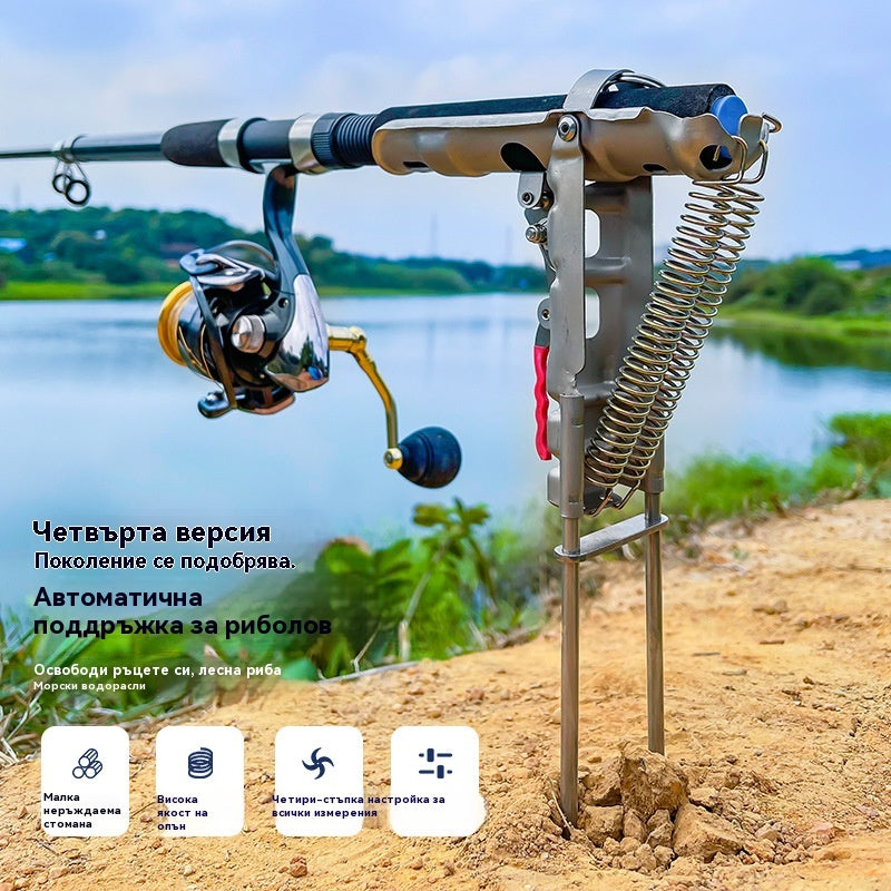 🐟🎣【Гореща разпродажба】Автоматично прибиращо устройство за въдица, Автоматичен прибиращ се пружинен държач за въдица