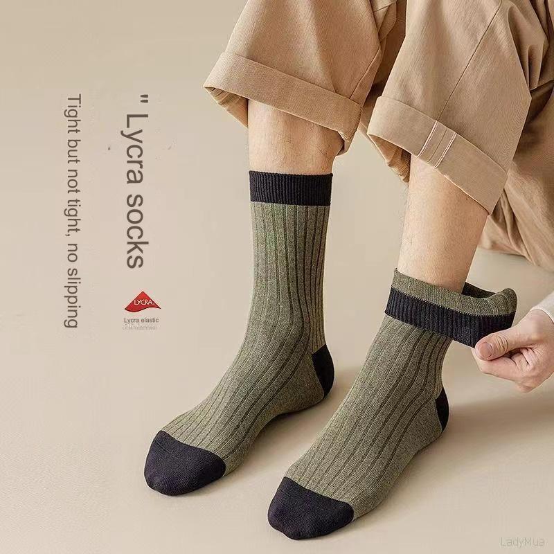 😍🧦【10 чифта】2025 г. Нови мъжки памучни чорапи с дезодорант, абсорбиращи потта