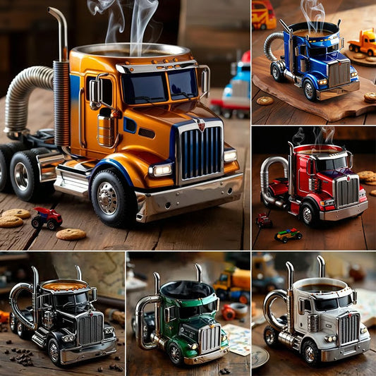 🚛Ръчно изработени чаши за кафе за камиони