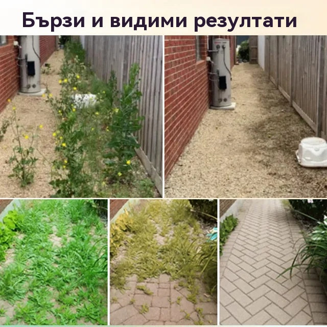 【9 пакетчета】💥Мощен 2-в-1 хербицид 💥Специално разработен за борба с устойчиви на глифозат плевели, той действа в рамките на 6 часа, като същевременно разрушава синтеза на протеини и пигменти в плевелите!