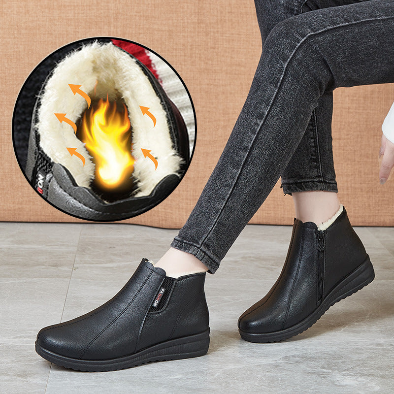 【35-41】🥾Модерни и топли зимни кожени ботуши с мека подметка