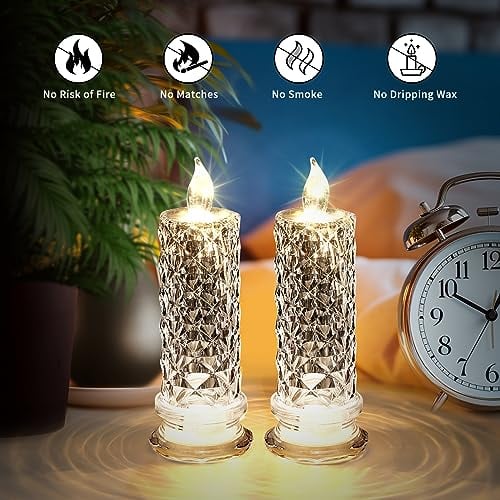 🎄 🎄Купете 1, вземете 2 безплатно!🎅 Безпламъчни LED свещи – безопасни, издръжливи и пълни с празнично настроение ✨🕯️
