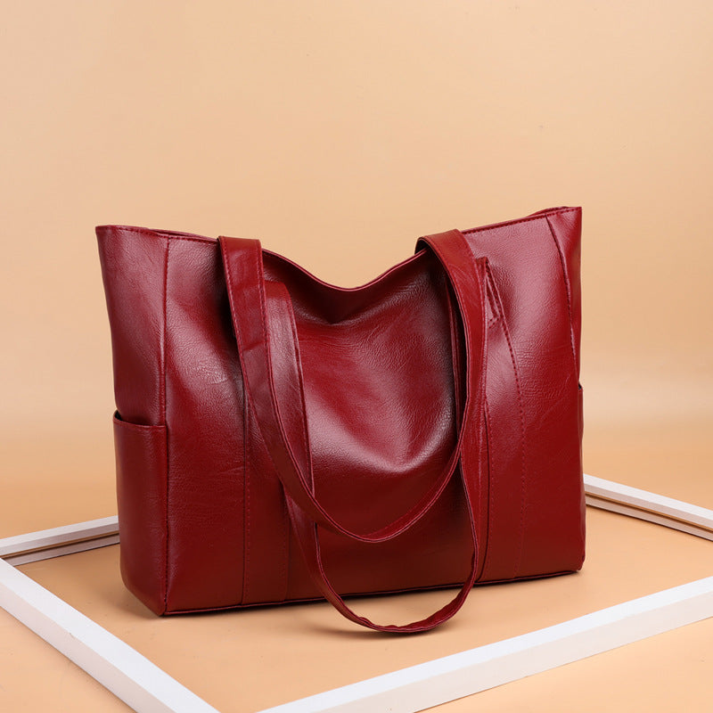 💥【Ограничена оферта - 50% отстъпка】💥👜 Нов дамски чантa с мека кожа ✨Кежуал стил, голям обем✨