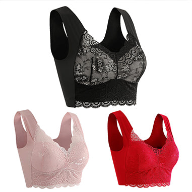 👙💖【40kg-110kg】Нов дамски удобен и дишащ сутиен (3 броя)>Подходящ за жени над 40 години (препоръчва се от лекар)