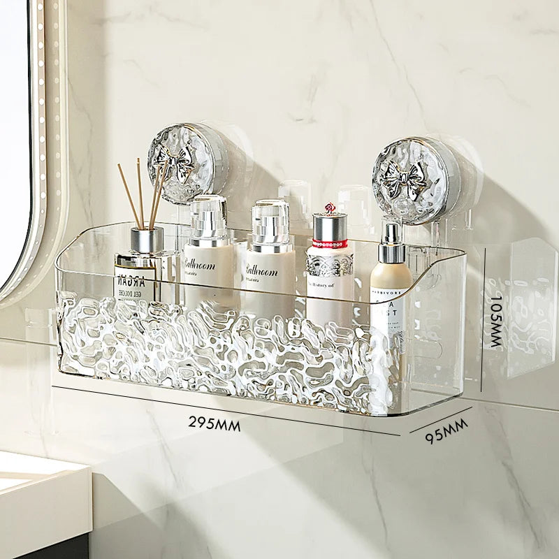 💥【50%OFF】🧺【Compra talla grande y llévate talla pequeña】caja organizadora sin perforación, cesta colgante para baño(Todos vienen con ganchos)