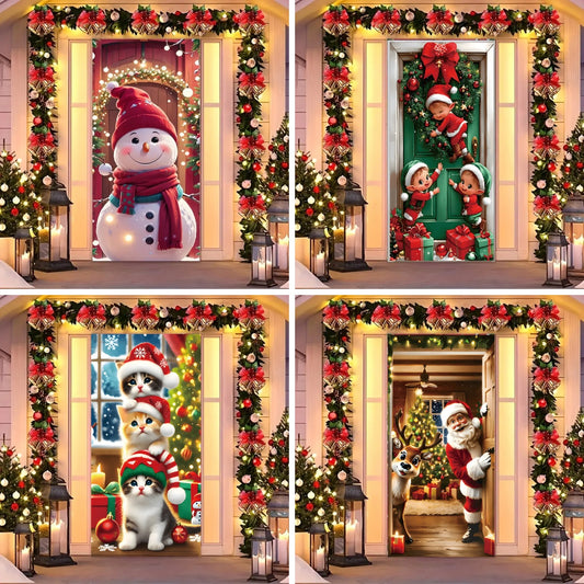 🎄Ранна коледна разпродажба: 50% отстъпка 🎅Коледни украси за врати🎅