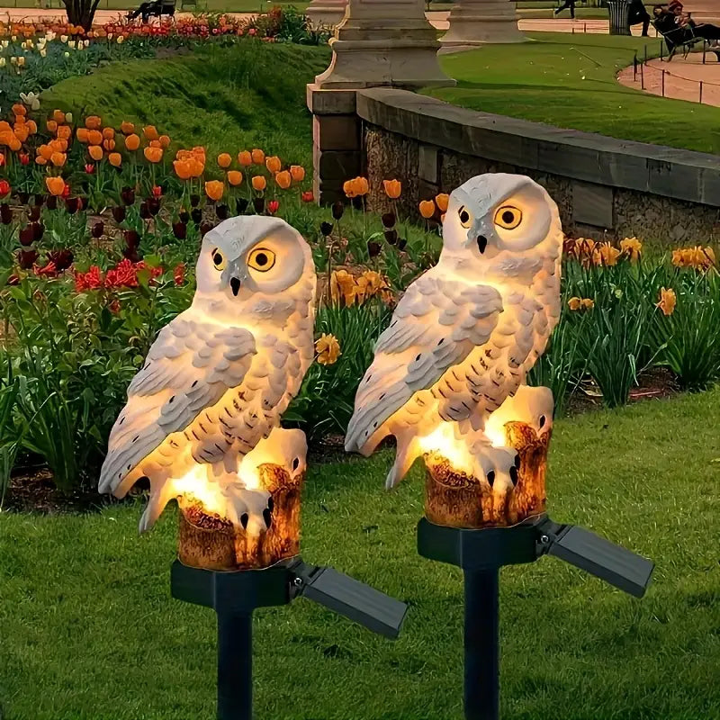 【Купете 1, вземете 1 безплатно】🦉 Декоративна слънчева лампа „Сова“ – Топла светлина за вашата градина