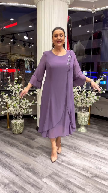 💗💃【S-5XL】 2025 Нови висококачествени рокли от шифон с високо качество