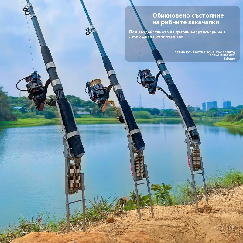 🐟🎣【Гореща разпродажба】Автоматично прибиращо устройство за въдица, Автоматичен прибиращ се пружинен държач за въдица