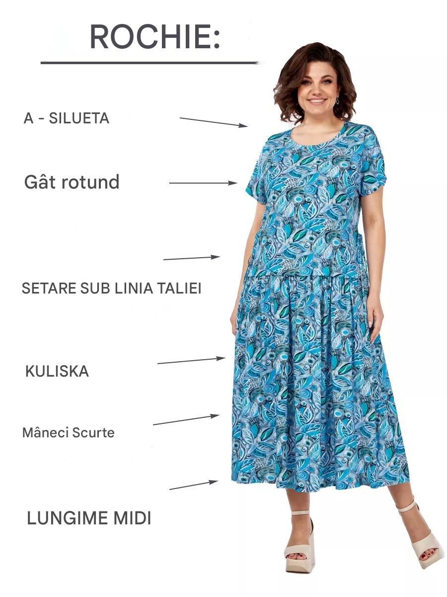 【🔥Най-добра разпродажба】👗🌺【S-5L】Лятна рокля от шифон с щампа