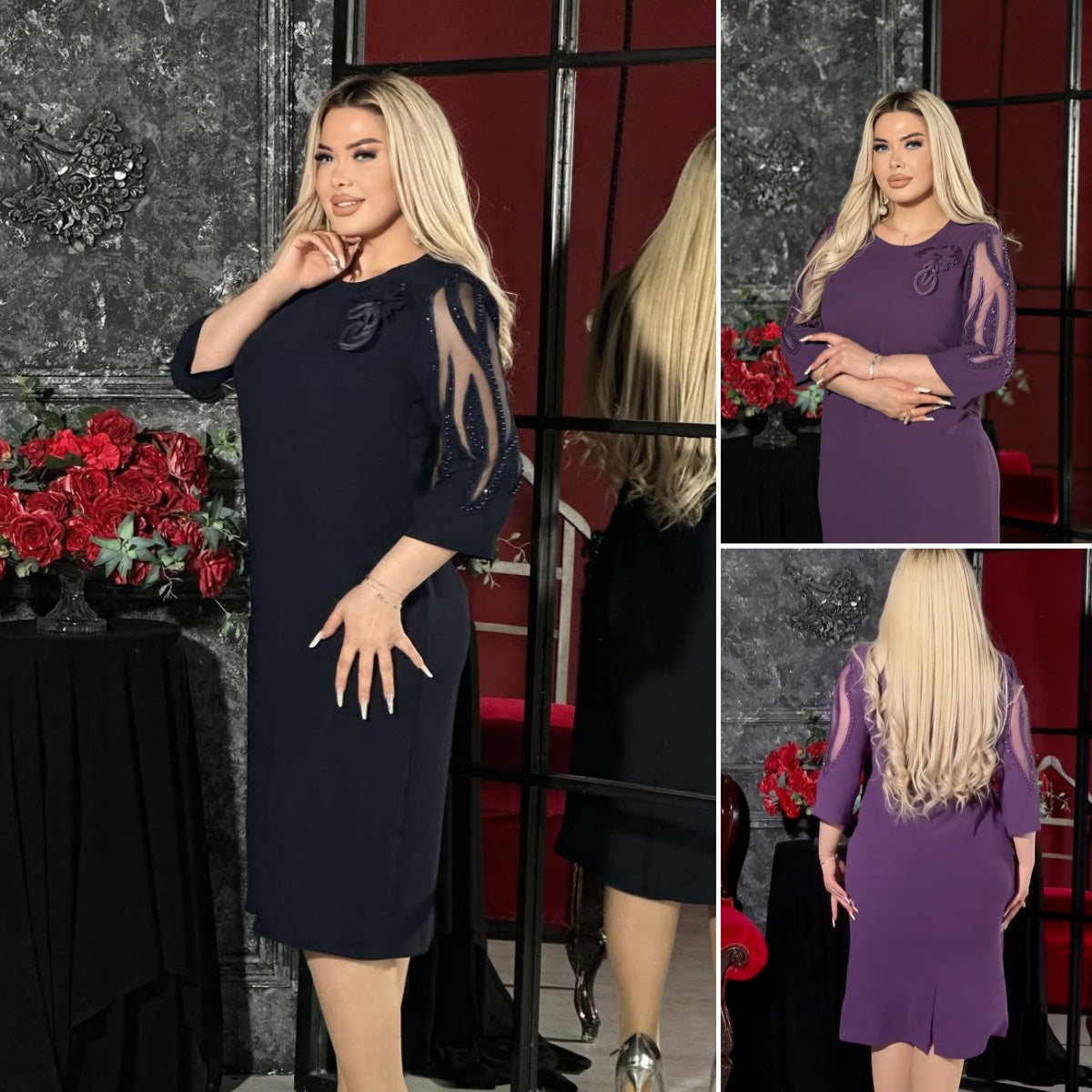 🔥【Оферта за ограничено време】💋【S-5XL】👗 Нова модна рокля, класически дизайн, елегантна и семпла