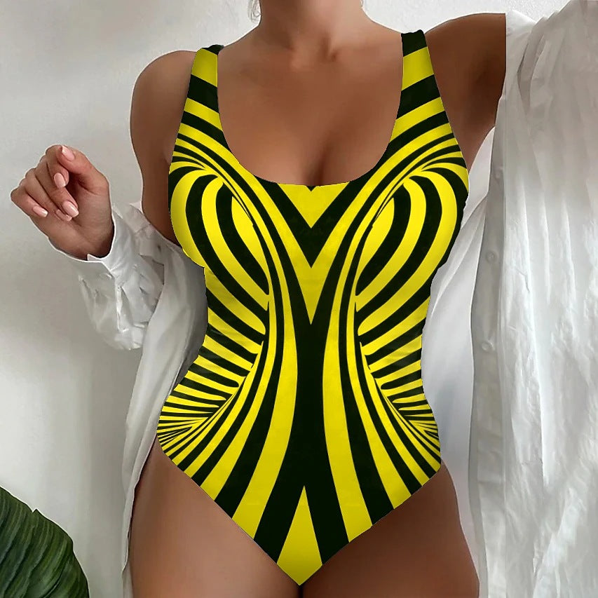 🔥👙【S~8XL】Модерен бързосъхнещ бански от една част, незаменим за плажа и морето през лятото 2025