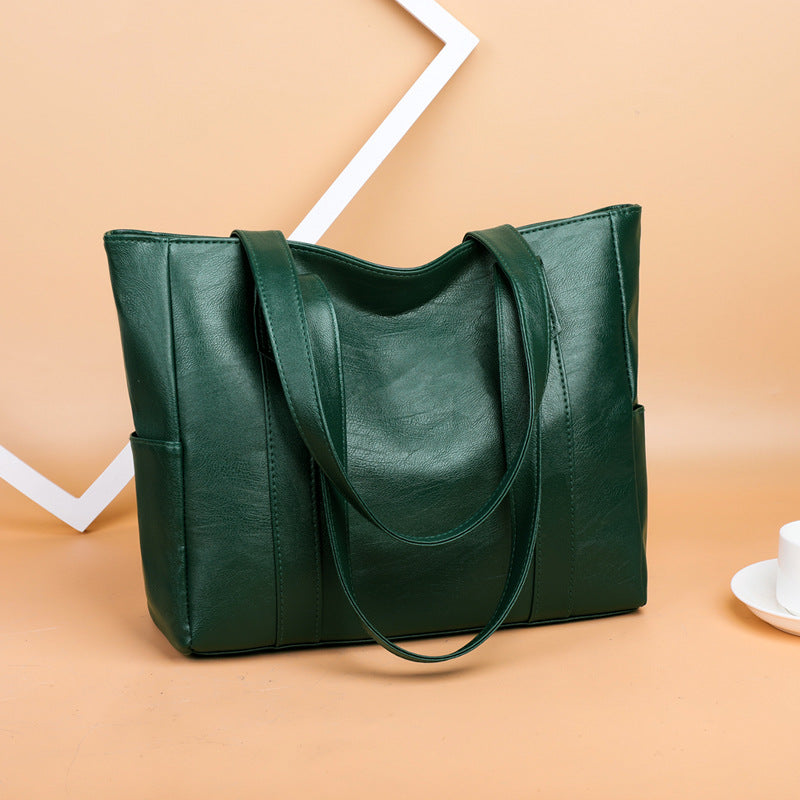 💥【Ограничена оферта - 50% отстъпка】💥👜 Нов дамски чантa с мека кожа ✨Кежуал стил, голям обем✨