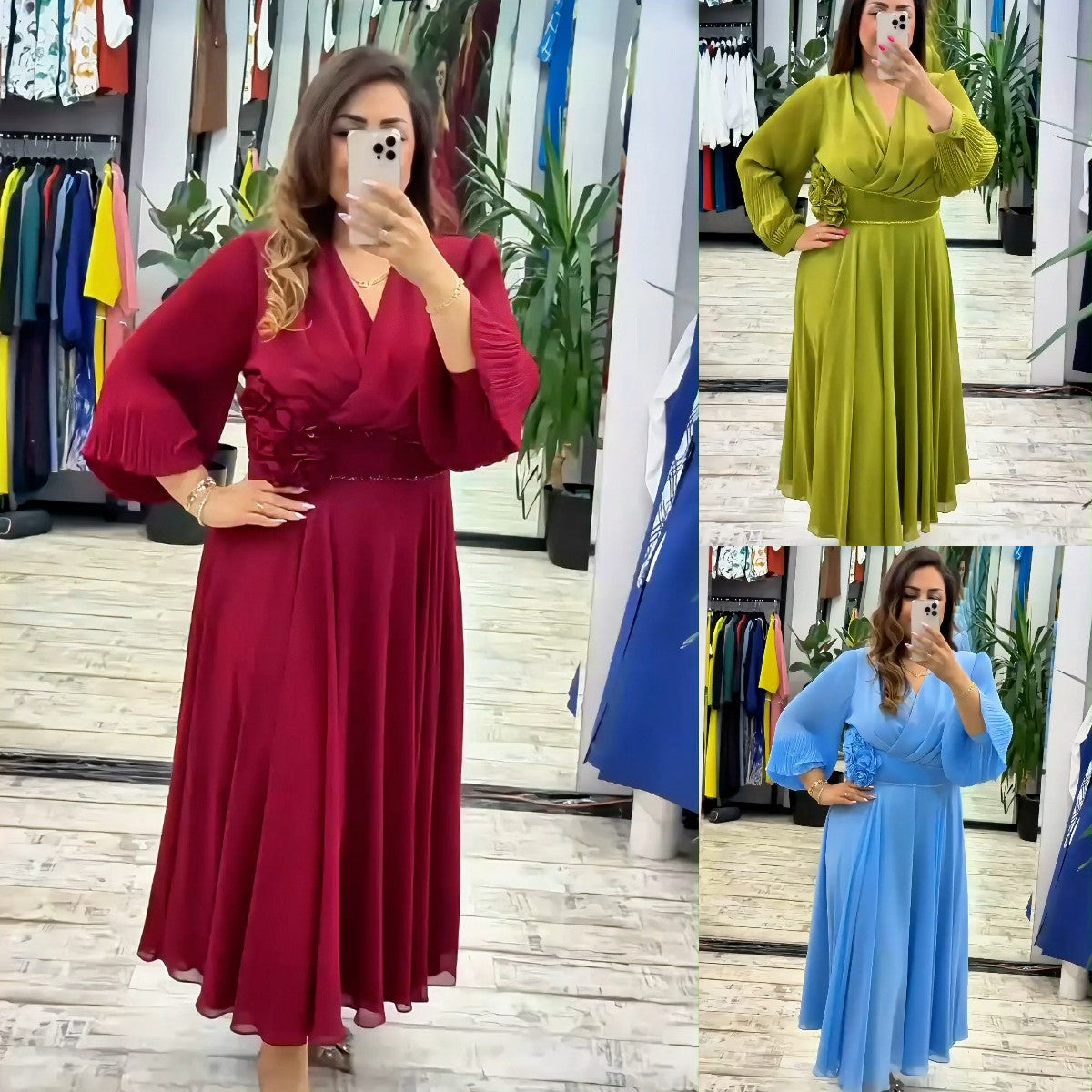 🌈👗【Гореща разпродажба】【S-5XL】Нова модна елегантна рокля, моден дизайн, елегантна и семпла