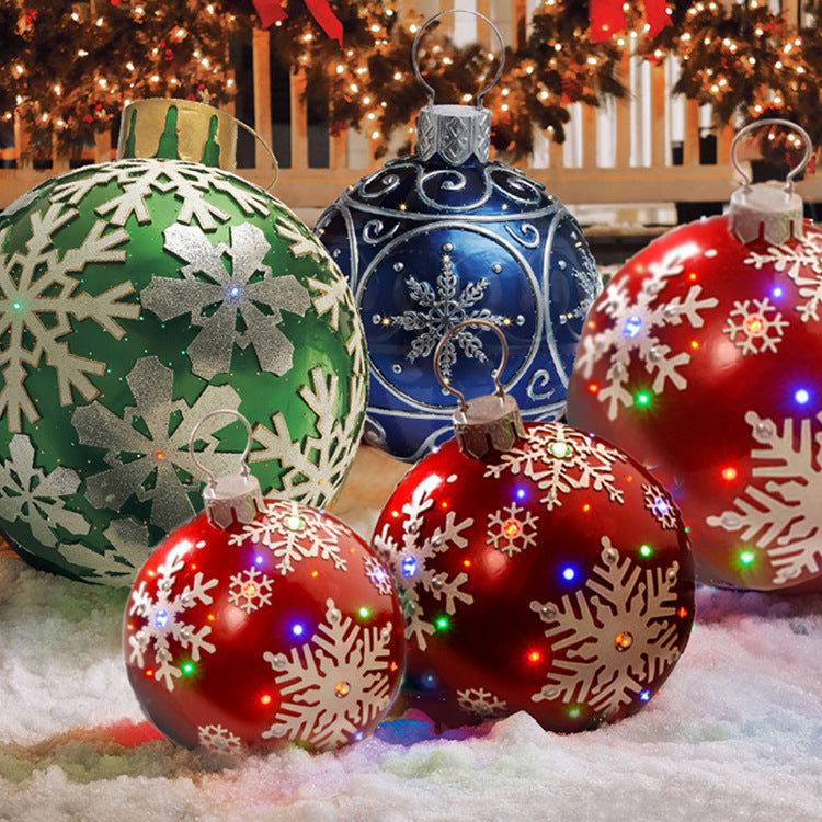 🎅🎄Коледна надуваема PVC топка на открито🎅