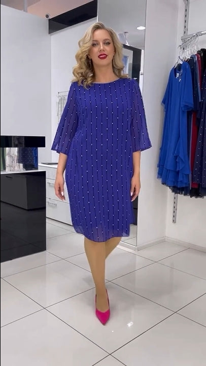 💐【S-5XL】Модна ежедневна рокля за лятото на 2025 г., елегантна и семпла.