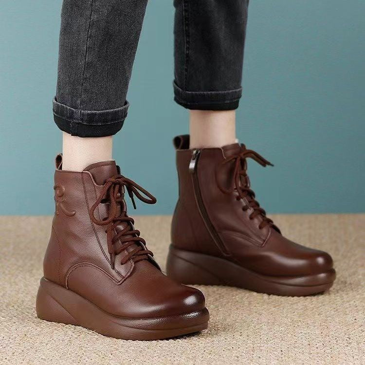 【30%OFF - Отстъпка】【35-40】Водоустойчиви и издръжливи ботуши от чиста кожа
